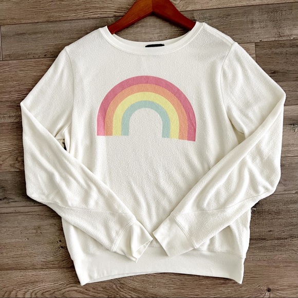 Wildfox After The Rain Sommers Rainbow Sweatshirt • Medium - Picture 3 of 7